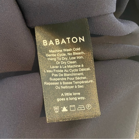 Aritzia Babaton Ciro Dress Spaghetti Strap Mini | Navy | S - Picture 9 of 11